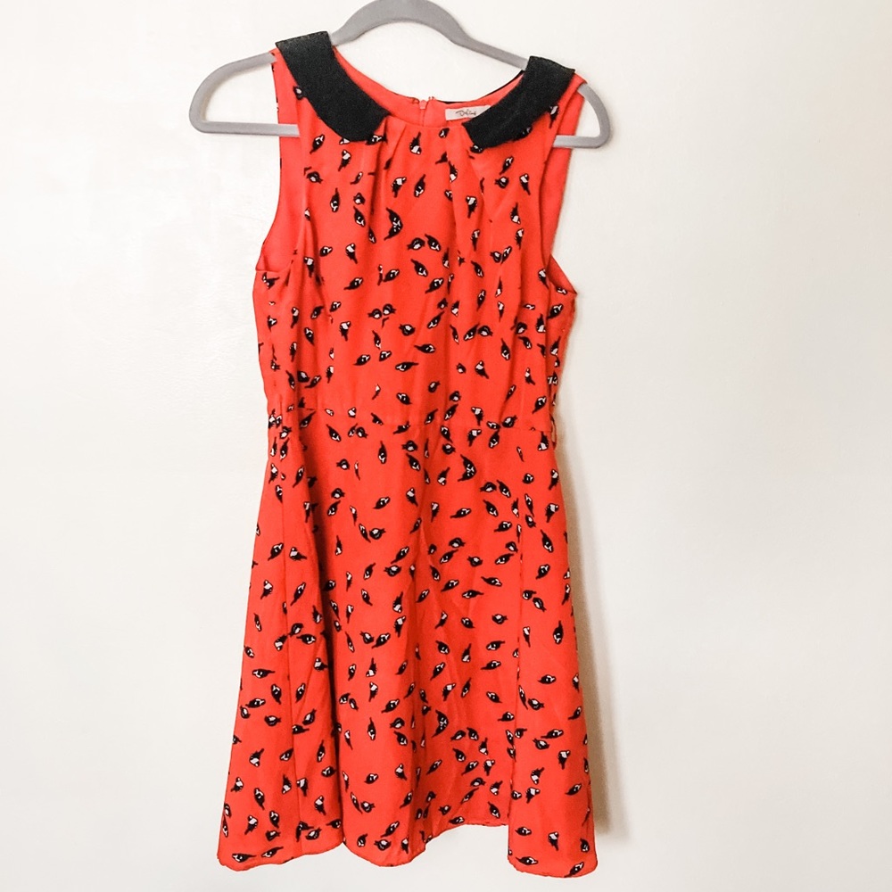 Peter Pan collar bird dress!